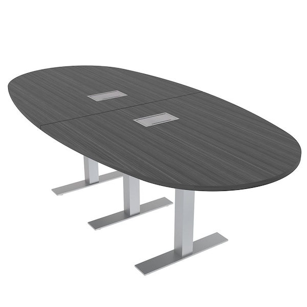 Skutchi Designs 45 in W, 96 in L, 29 in H, Engineered Wood Top, Grey HAR-BOVL-46X92-T-ELEC-ASIANNIGHT - main